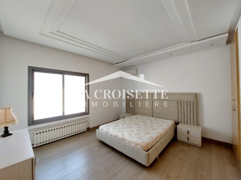 Appartement meublé S+3 vue sur mer avec terrasse à La Marsa